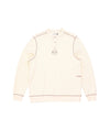 Pop Henley Waffle Sweat Off White
