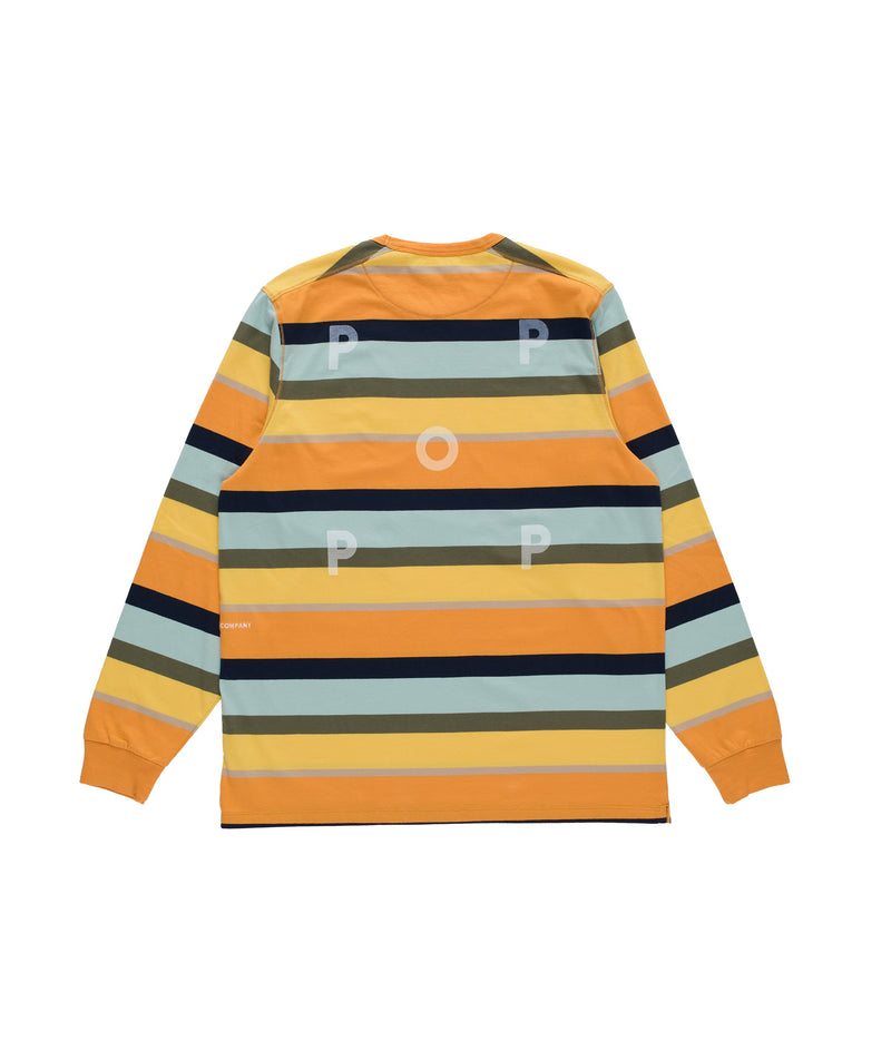 Pop Striped Logo Longsleeve T-Shirt Multicolour
