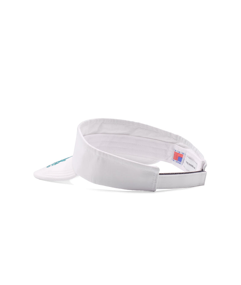 Pop & Gleneagles Flexfoam Visor Hat White