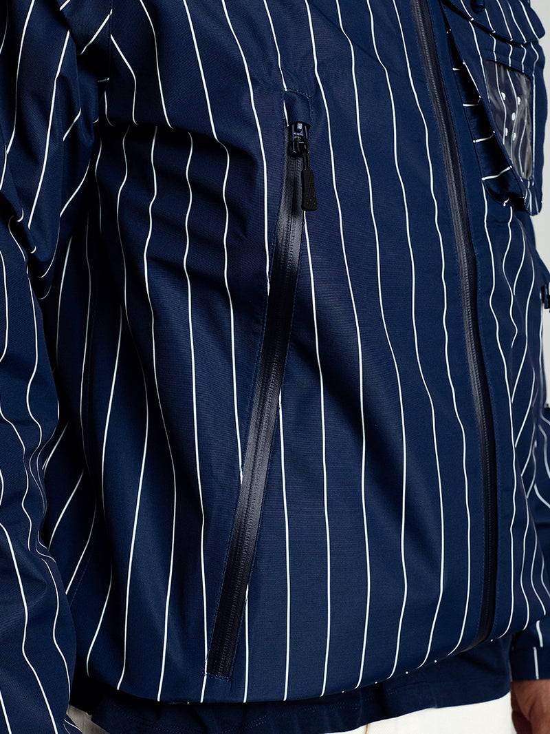 Pinstripe Oracle Jacket Navy/White