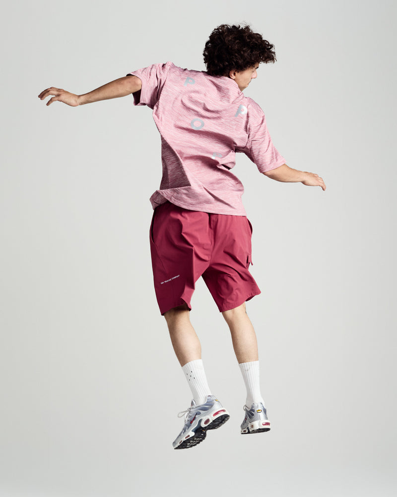 Pop Scouse Sports T-Shirt Heather Earth Red