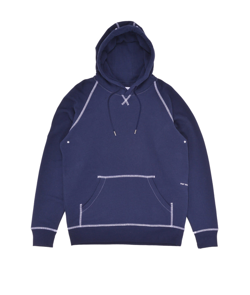 Pop Logo Hooded Sweat Navy/White