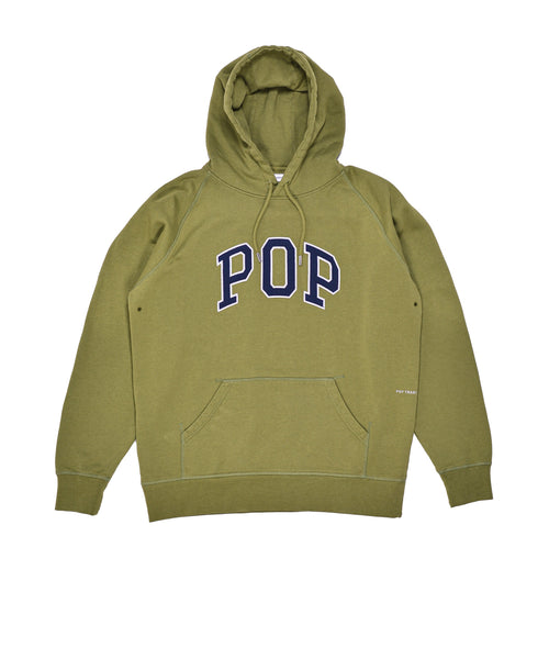 Featured Product Image Of Pop Arch Logo Hooded Sweat Loden Green