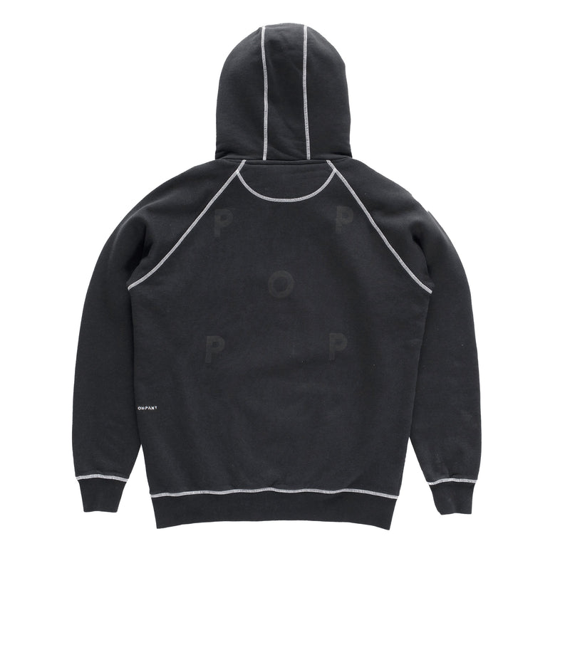 Pop Logo Hooded Sweat Black