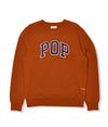 Pop Arch Crewneck Sweat Amber