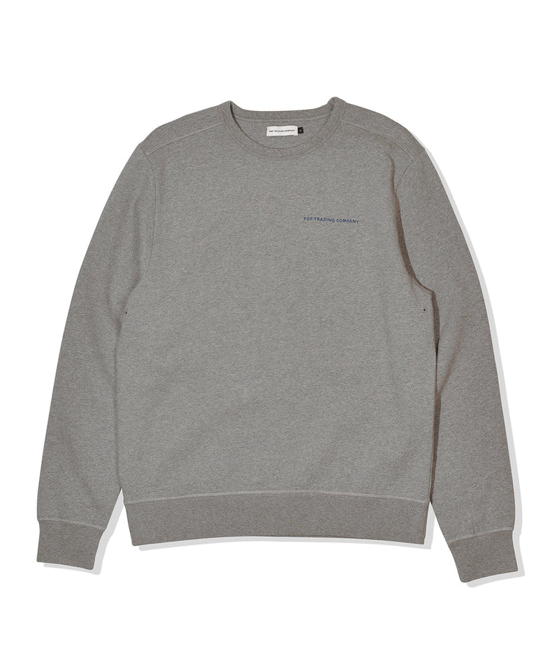 Pop/Parra Logo Crewneck Sweat Heather Grey