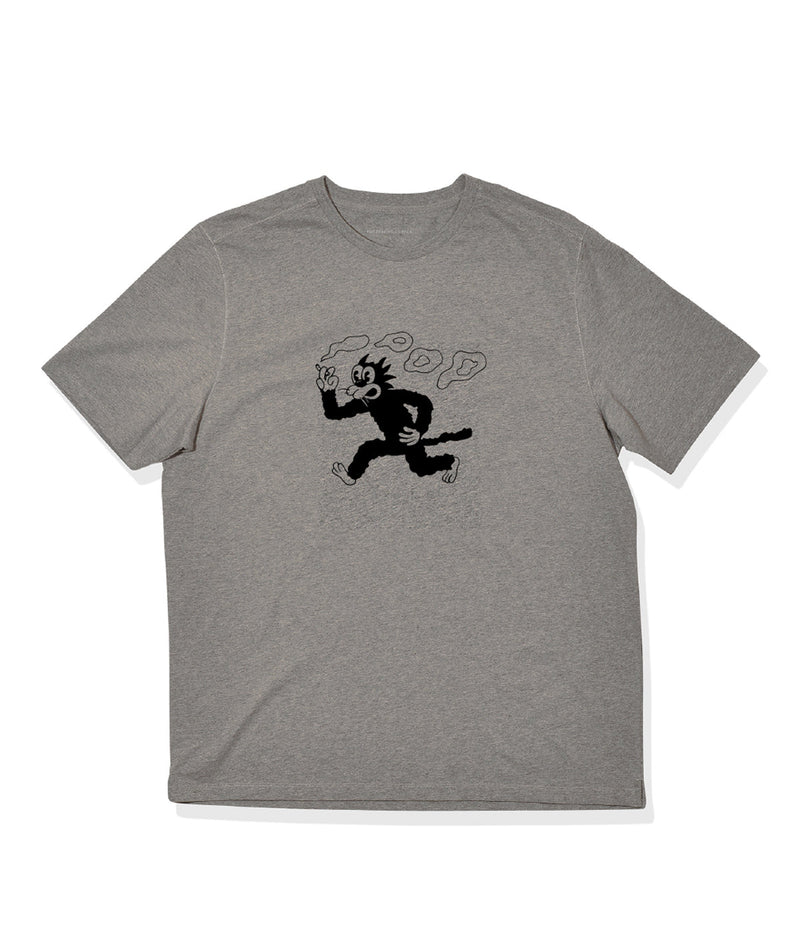 Pop Mr P Malvin The Cat T-Shirt Heather Grey