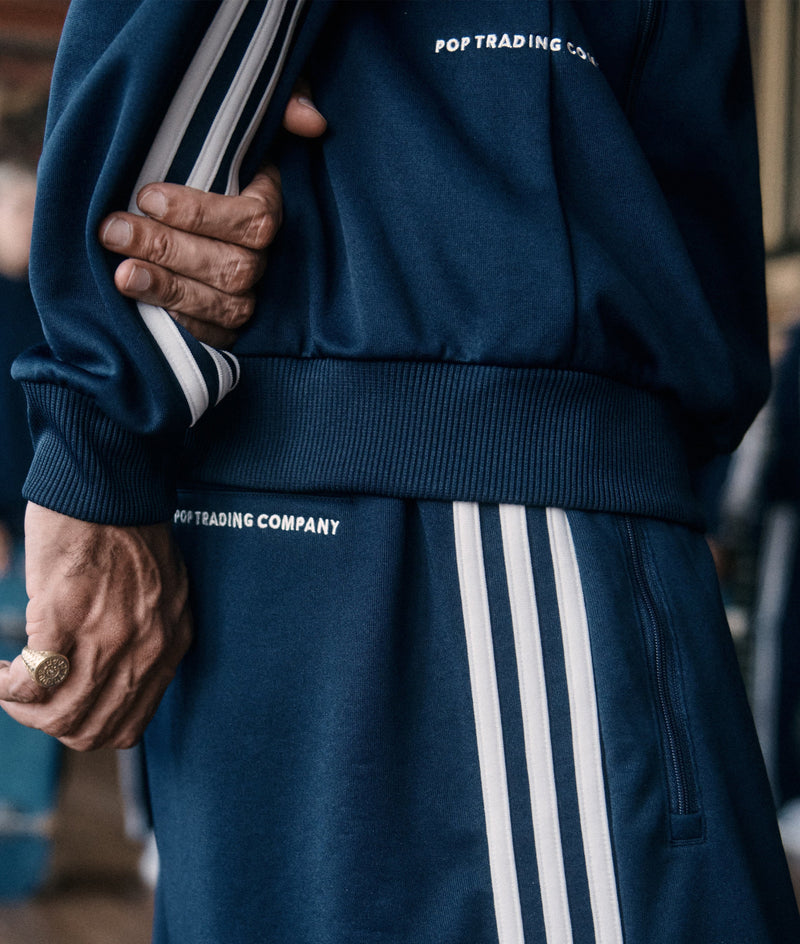 Pop & Adidas Beckenbauer Track Top Navy/White