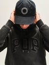 Pop Japan Exclusive O Sixpanel Hat Washed Black