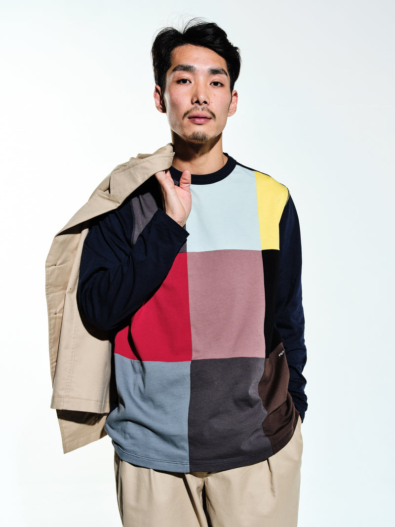 Pop Panel Longsleeve T-Shirt Multicolour