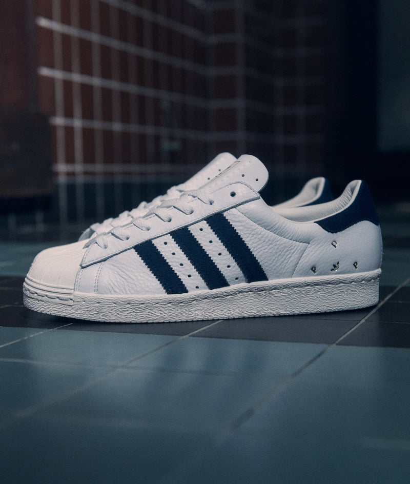 Pop & Adidas Superstar ADV White/Navy