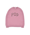 Pop Arch Knitted Crewneck Mesa Rose/Fired Brick