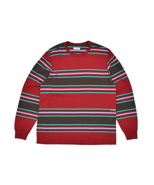 Featured Product Image Of Pop Striped Longsleeve T-Shirt Rio Red