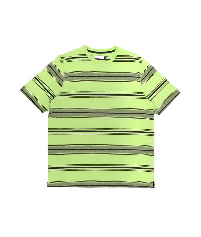 Pop Striped Logo T-Shirt Jade Lime
