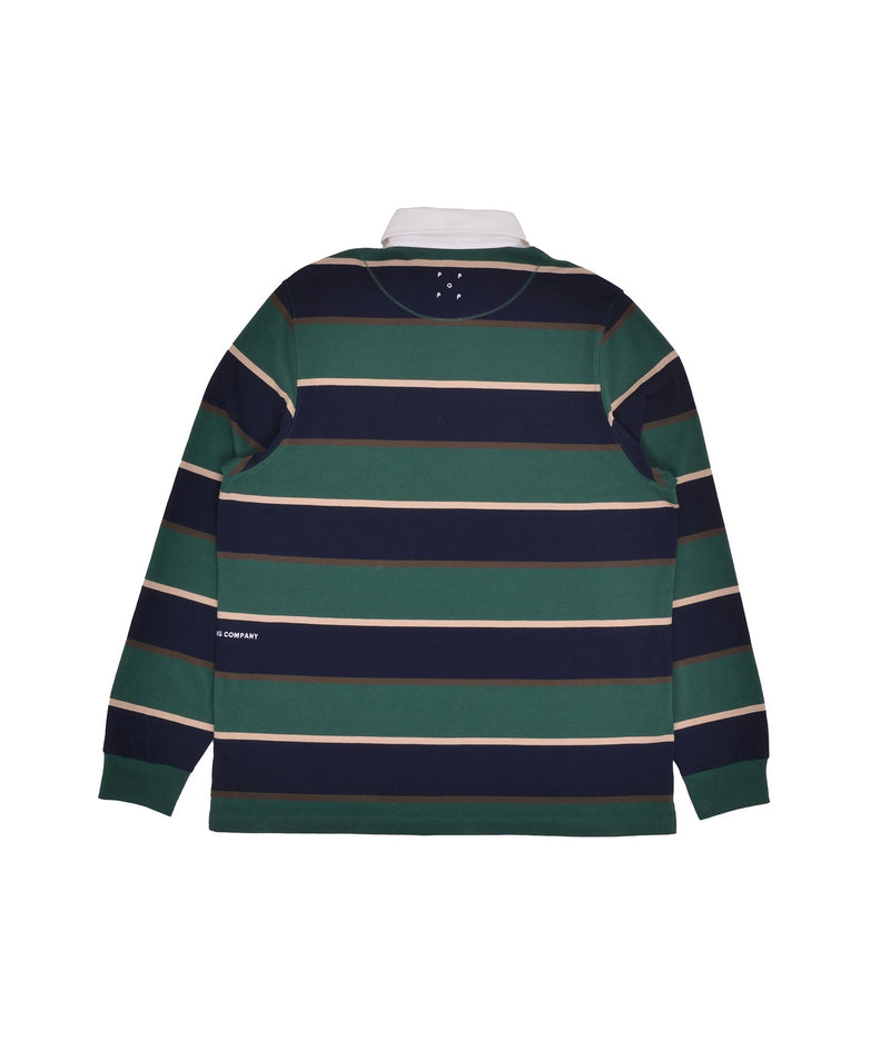 Pop Striped Rugby Polo Pine Grove