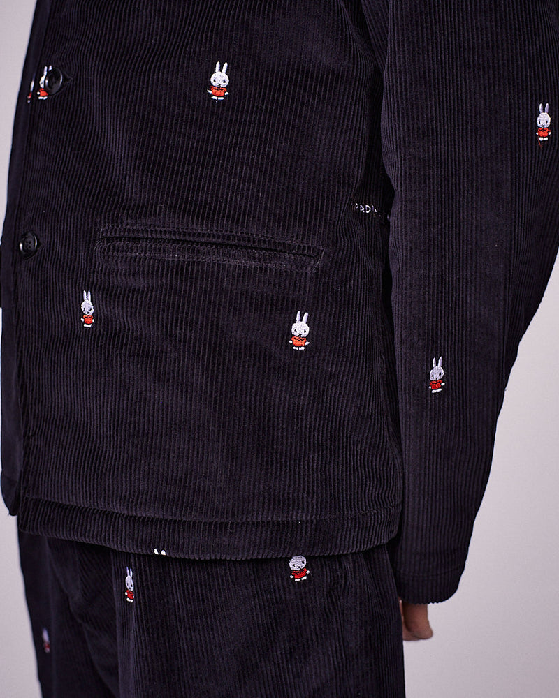 Pop Miffy Suit Jacket Black Cord