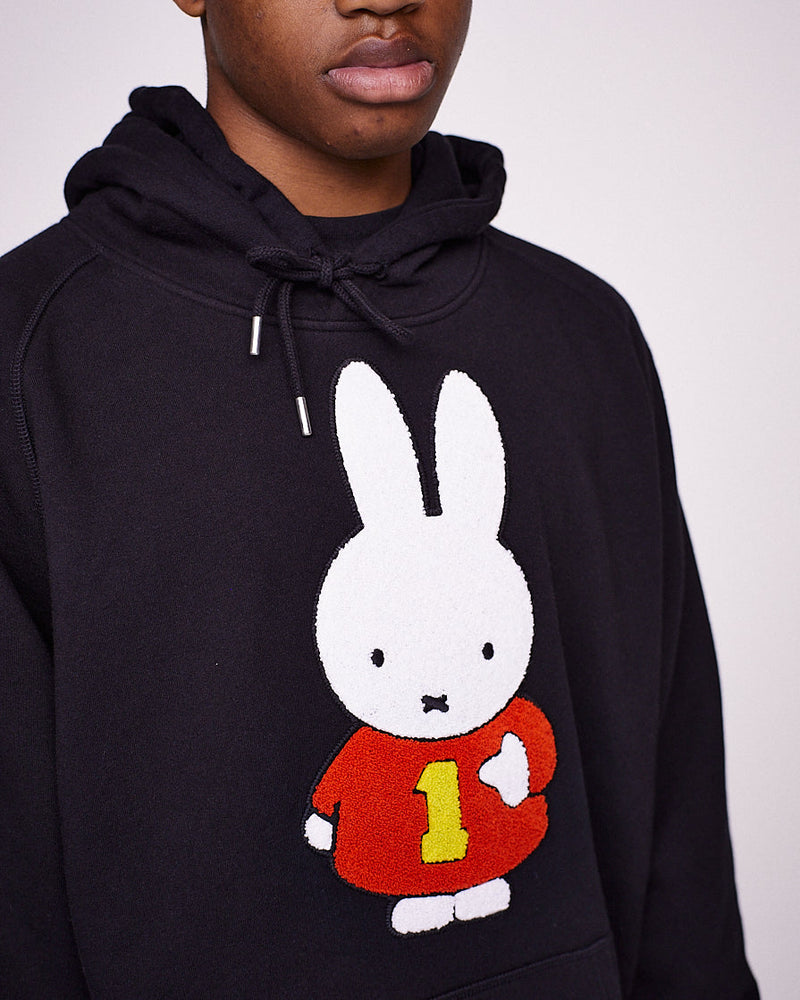 Pop Miffy Chenille Hooded Sweat Black