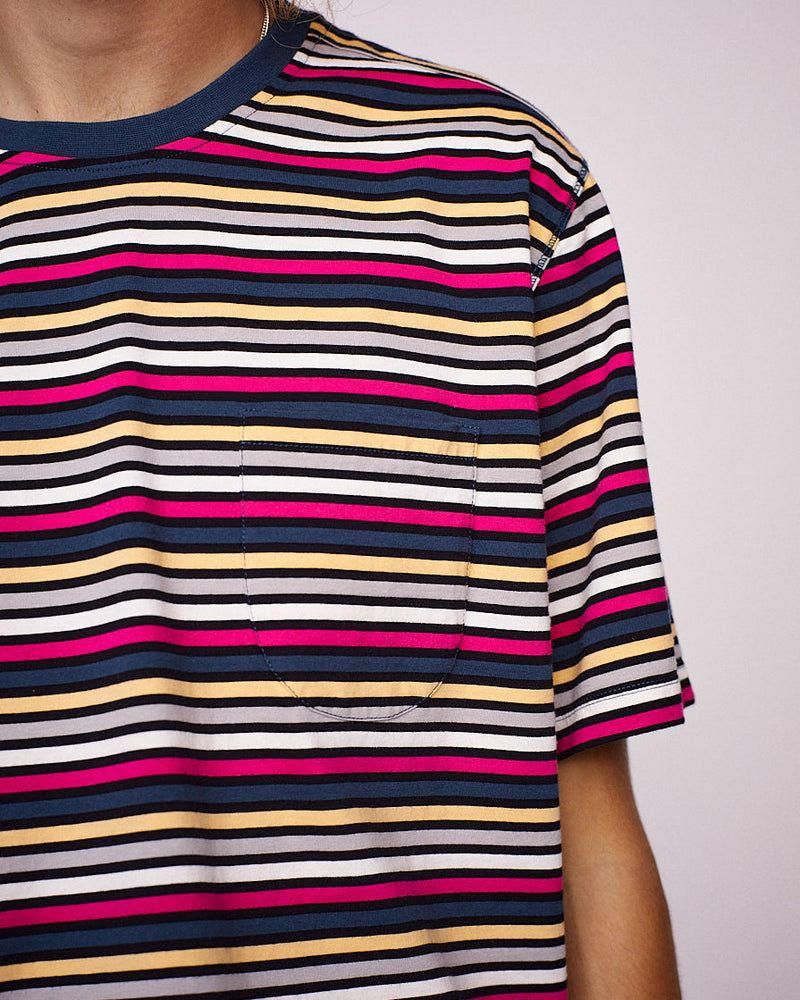 Pop Striped Pocket T-Shirt Multicolor
