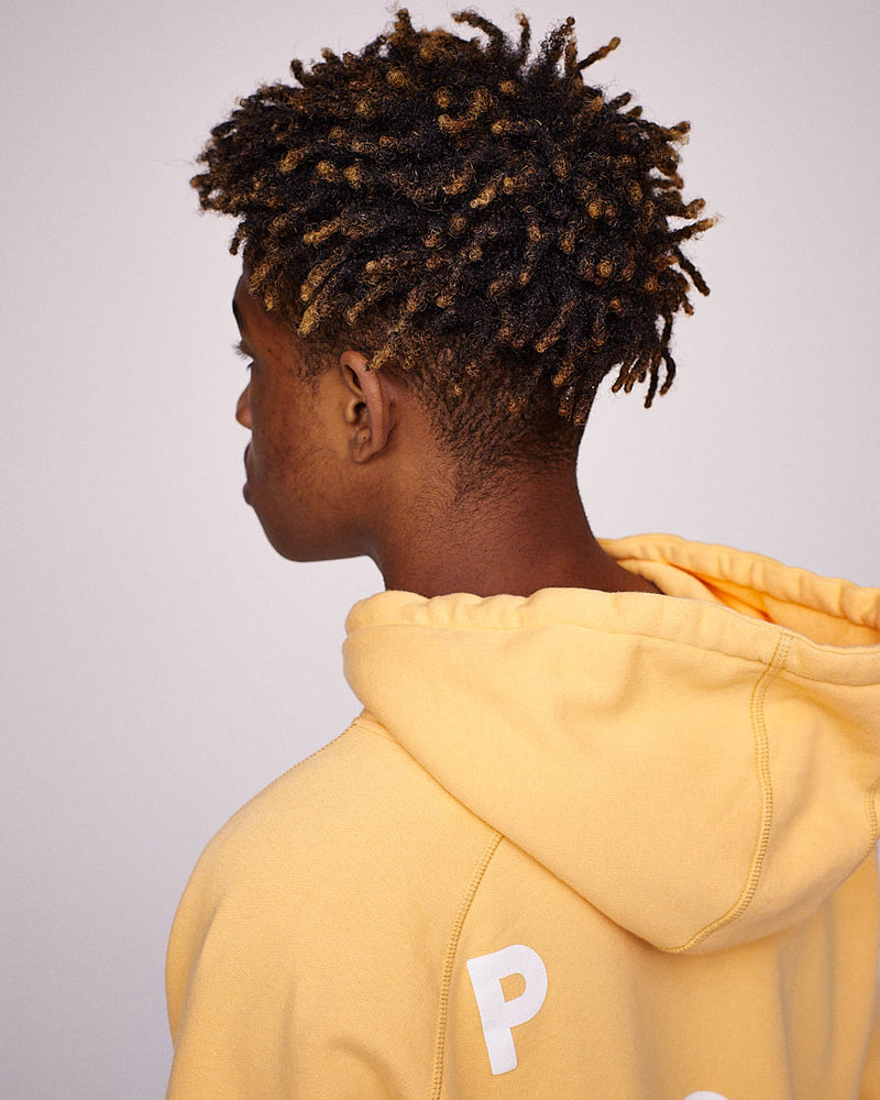 Pop Logo Hooded Sweat Pepper Salmon