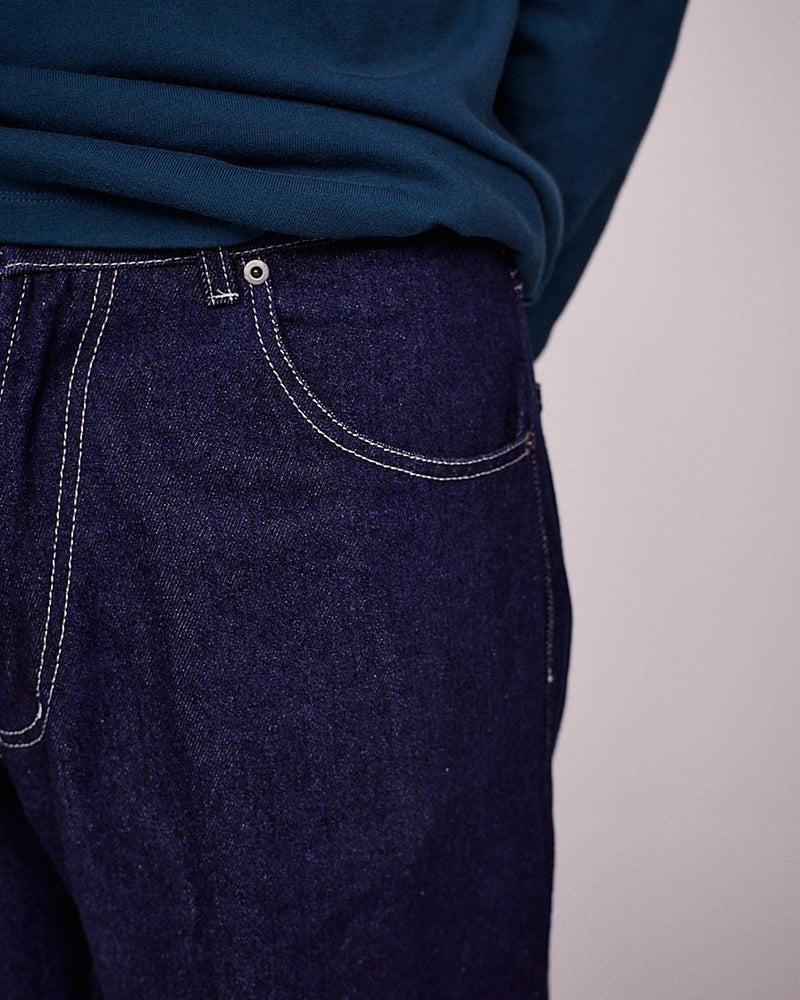 Pop DRS Denim Rinsed White Stitching