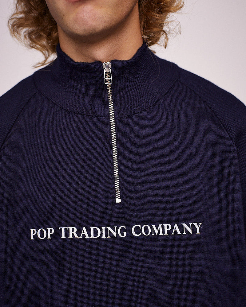 Pop Sportswear Company Knitted Halfzip Navy