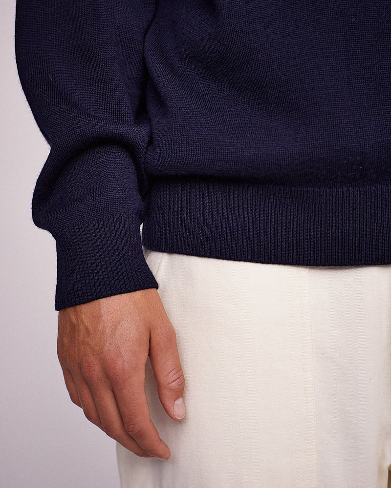 Pop Sportswear Company Knitted Halfzip Navy