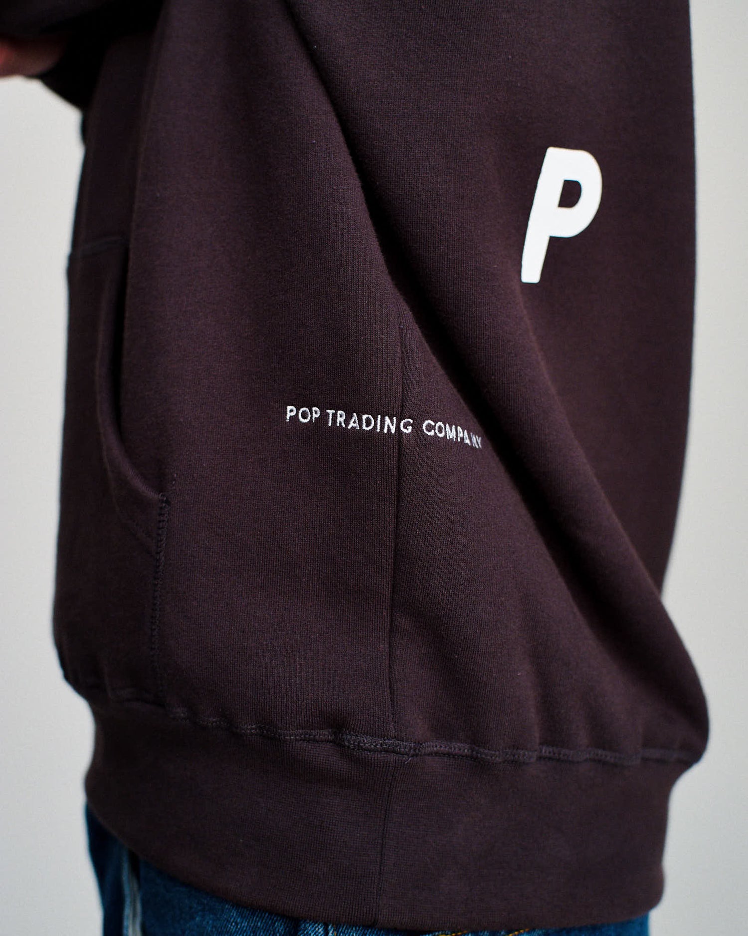 Pop Logo Hooded Sweat Anthracite