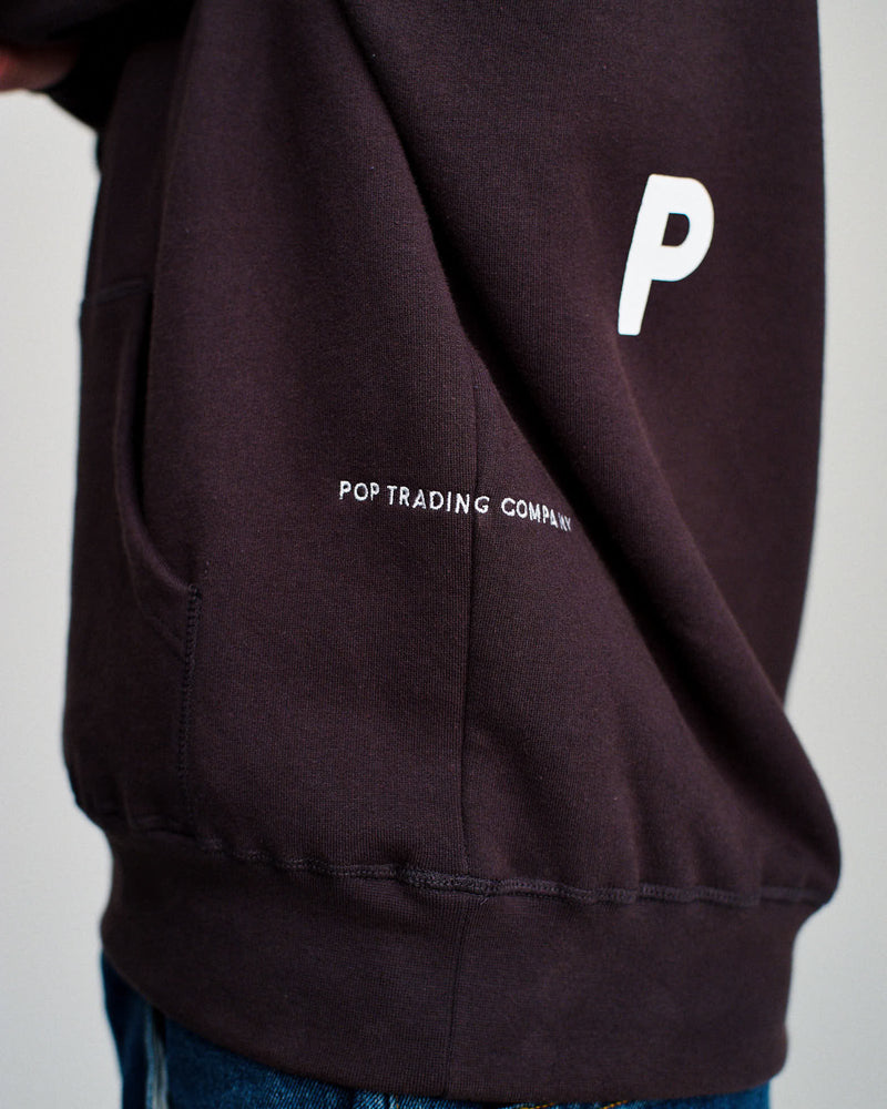Pop Logo Hooded Sweat Anthracite