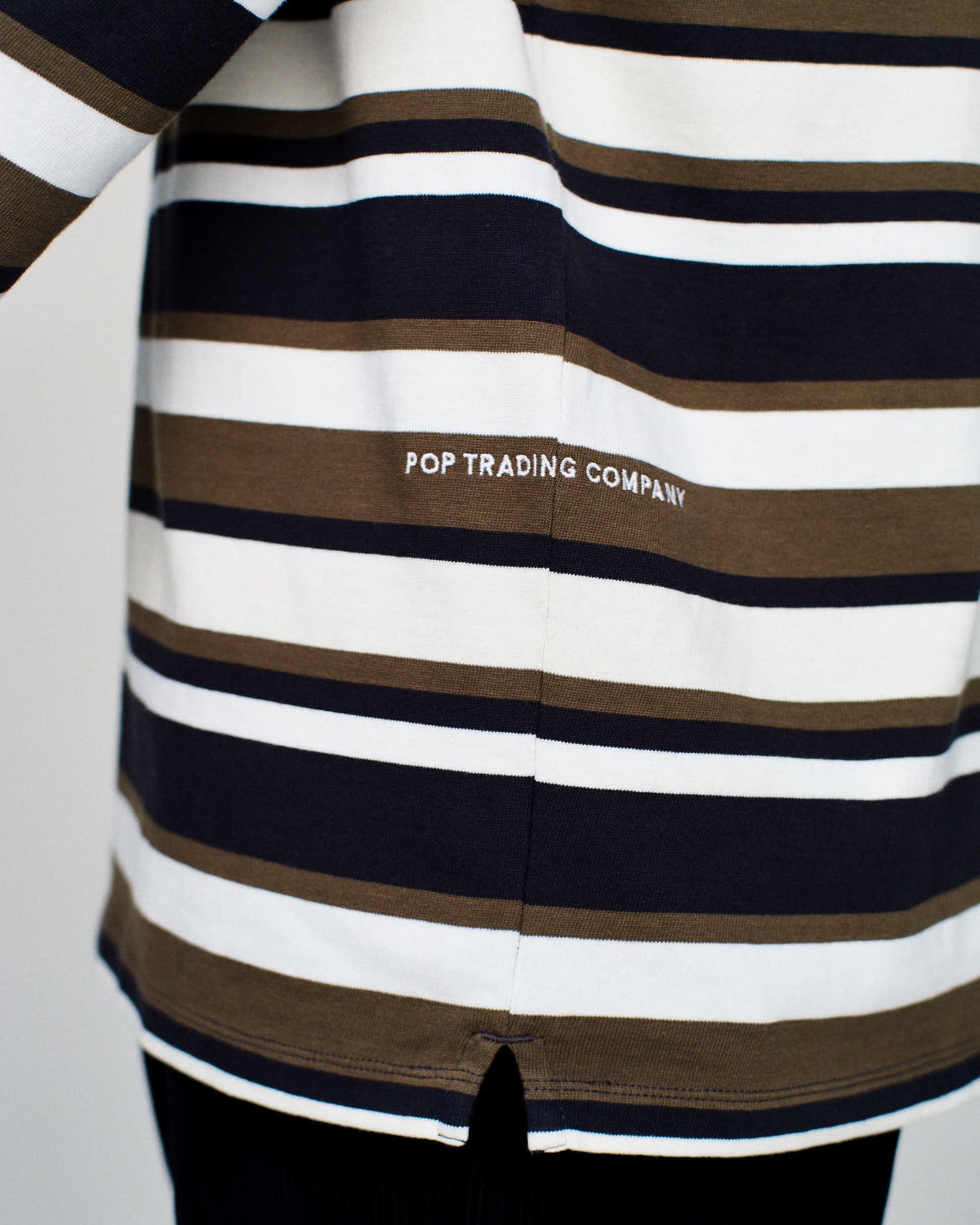 Pop Co Striped Longsleeve T-Shirt Multicolour