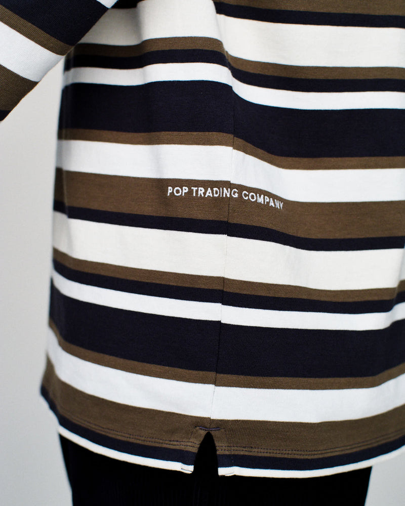 Pop Co Striped Longsleeve T-Shirt Multicolour