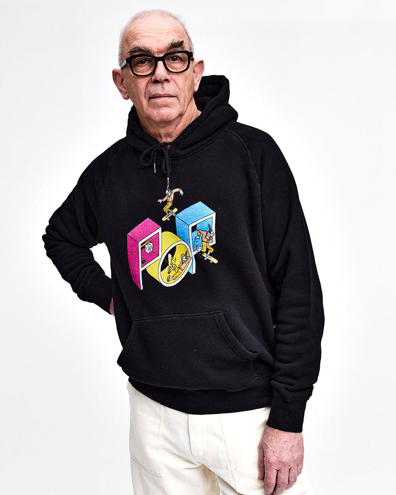 Pop Joost Swarte Hooded Sweat Black