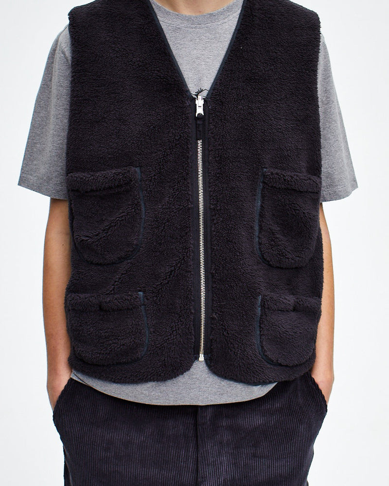 Pop Harold Reversible Vest Anthracite