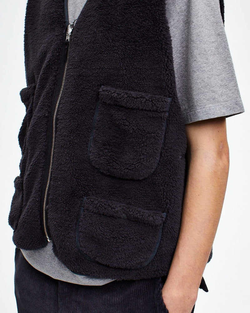 Pop Harold Reversible Vest Anthracite