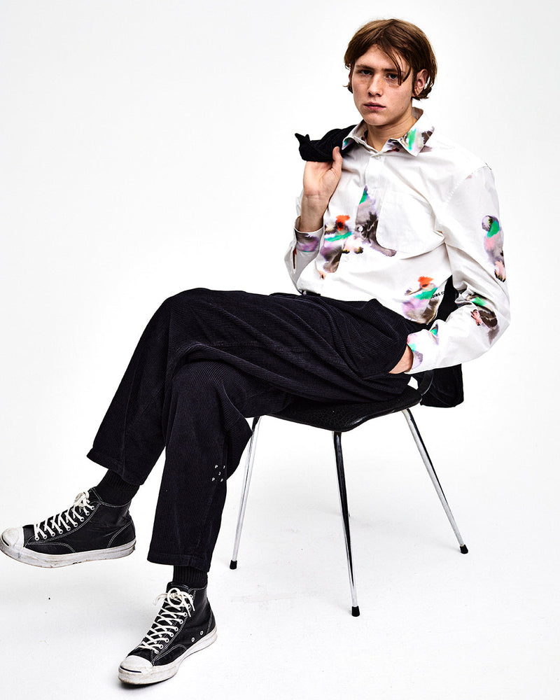 Pop Corduroy Suit Pants Black