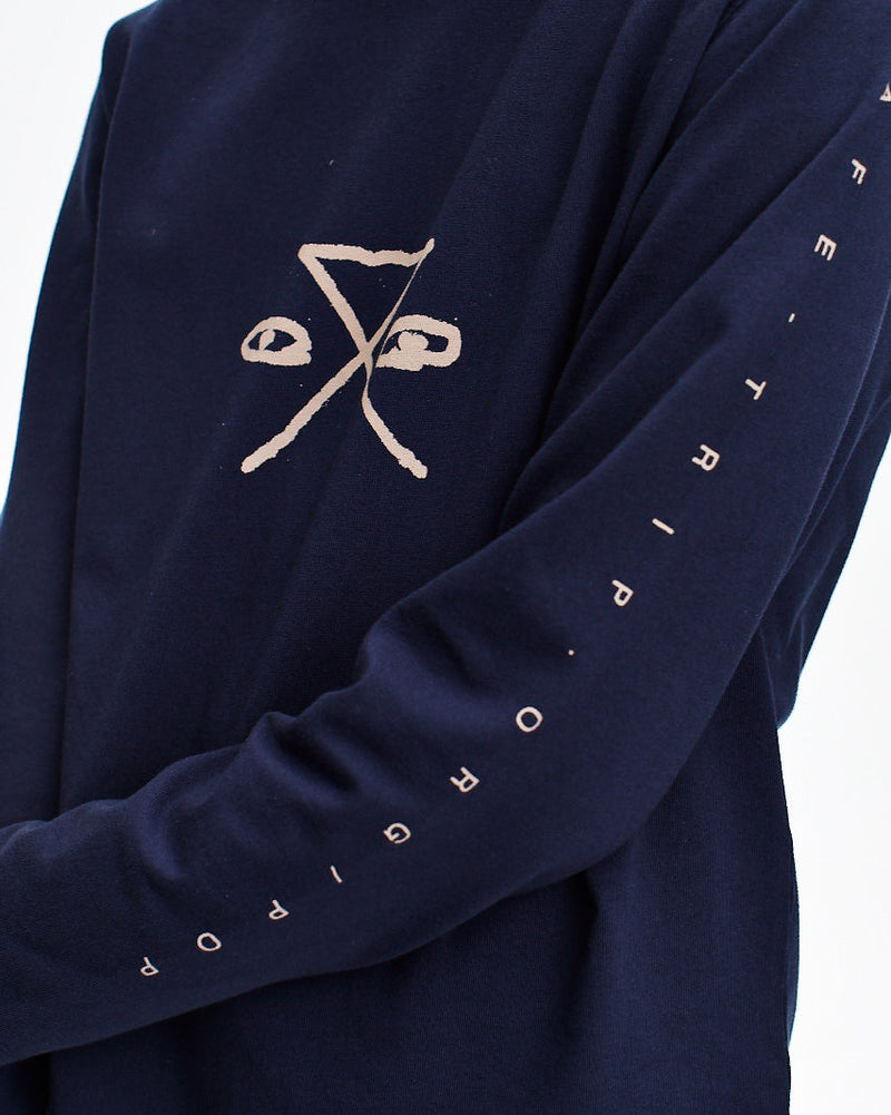 SAFE-TRIP.ORG/POP Longsleeve Navy