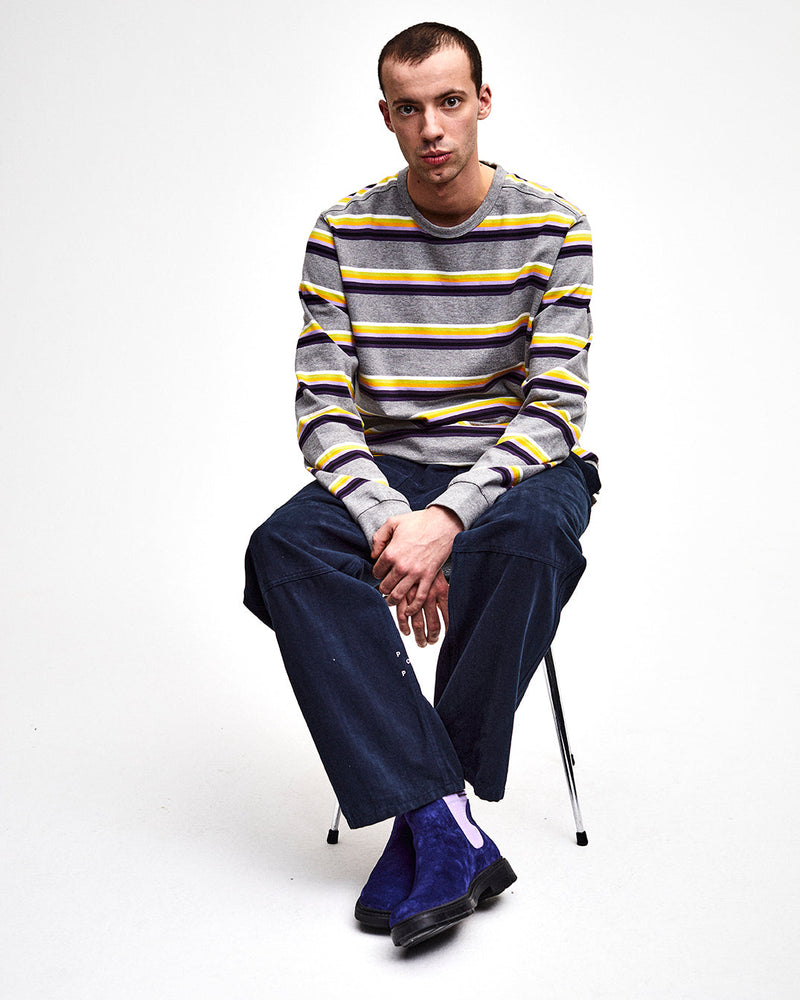 Pop Striped Longsleeve Heather Grey/Multicolour