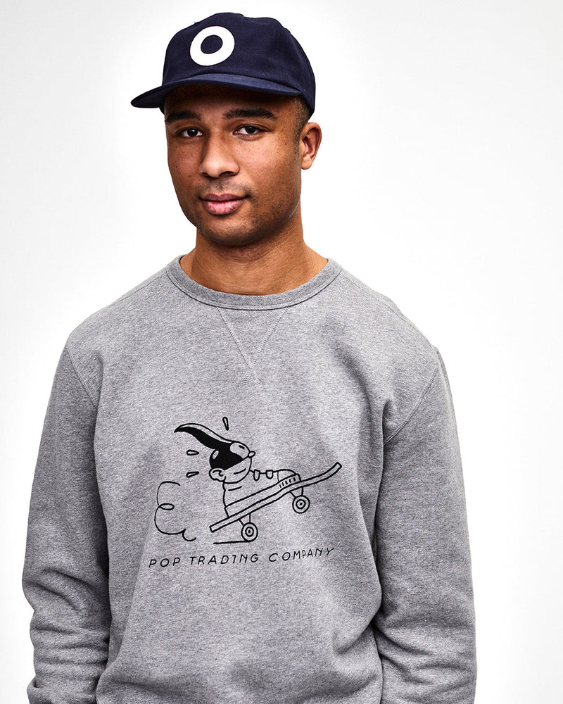 Pop Joost Swarte Crewneck Sweat Heather Grey