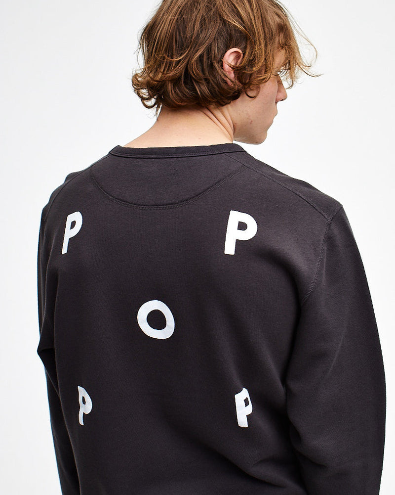 Pop Logo Crewneck Sweat Anthracite