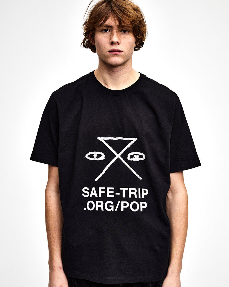SAFE-TRIP.ORG/POP T-Shirt Black