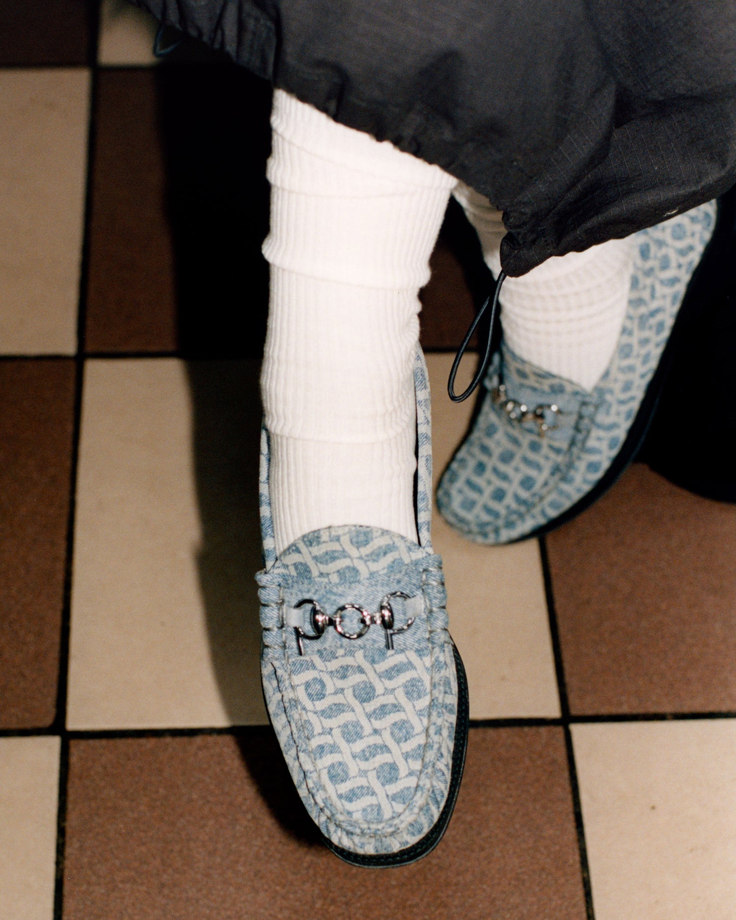 G.H. Bass & Pop Easy Weejuns Loafers Light Blue Denim