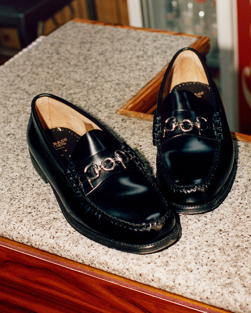 G.H. Bass & Pop Easy Weejuns Loafers Black Leather