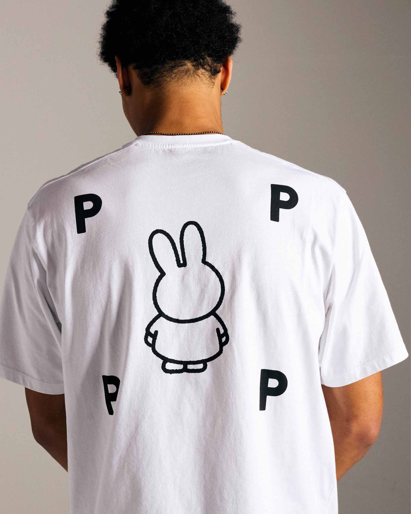 Miffy & Pop FS BS Logo T-Shirt White