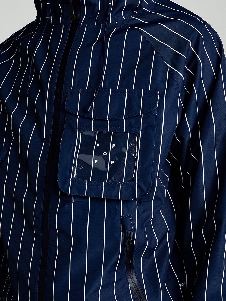 Pinstripe Oracle Jacket Navy/White
