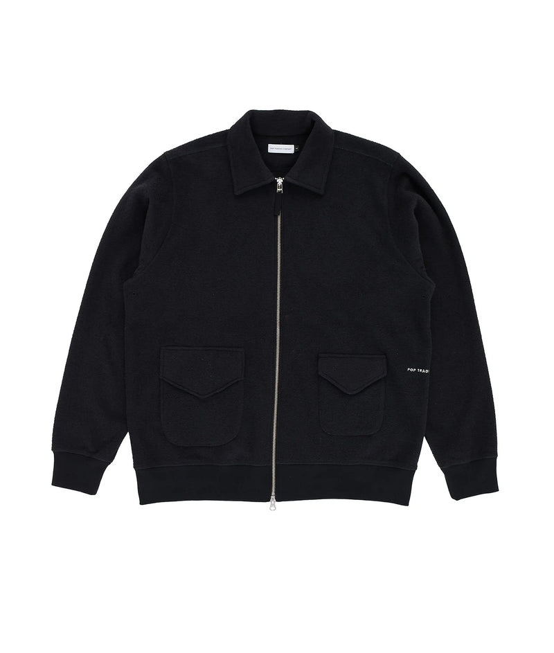 Pop Terry Full Zip Sweat Black