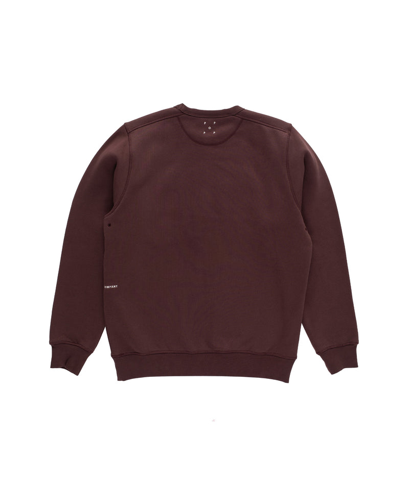 Pop College P Crewneck Sweat Fudge