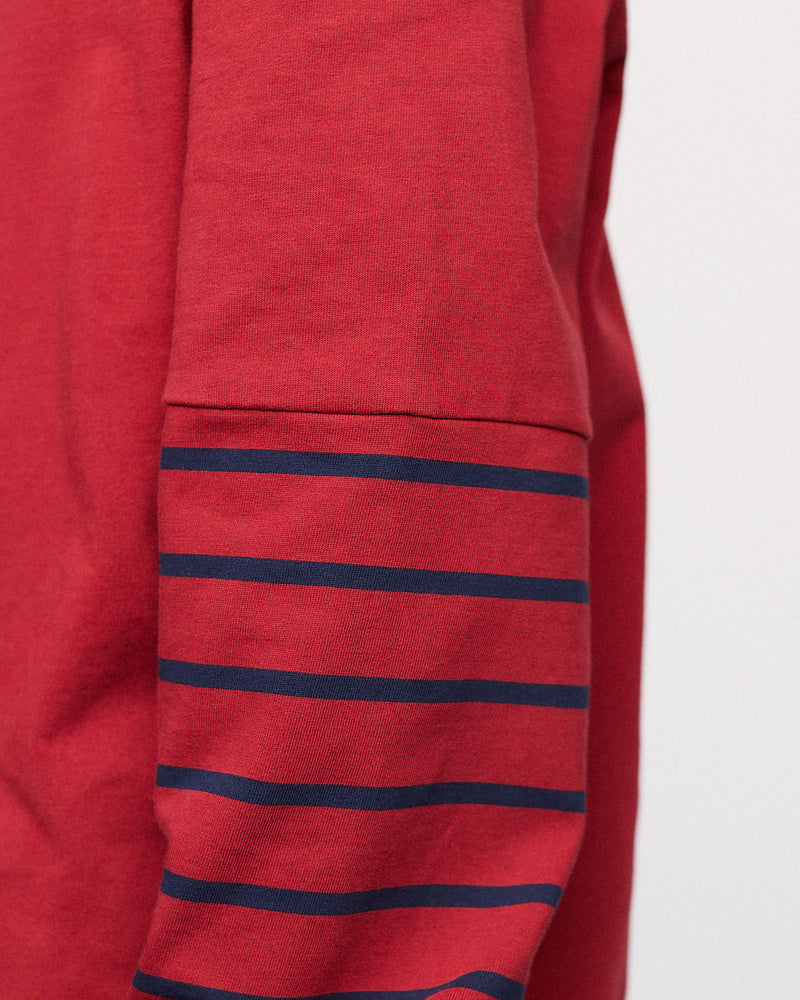 Pop Striped Longsleeve T-Shirt Rio Red