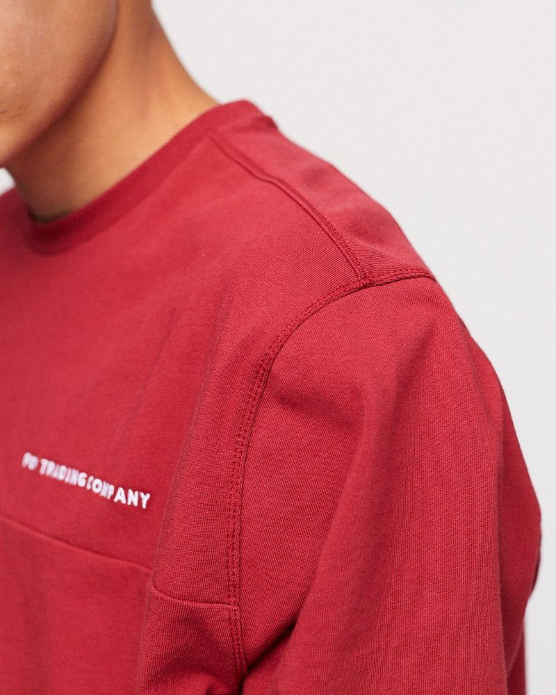 Pop Striped Longsleeve T-Shirt Rio Red