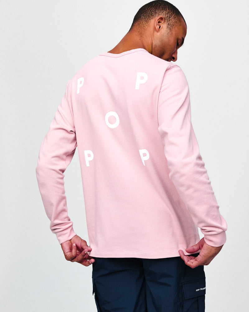 Pop Logo Longsleeve Zephyr/White