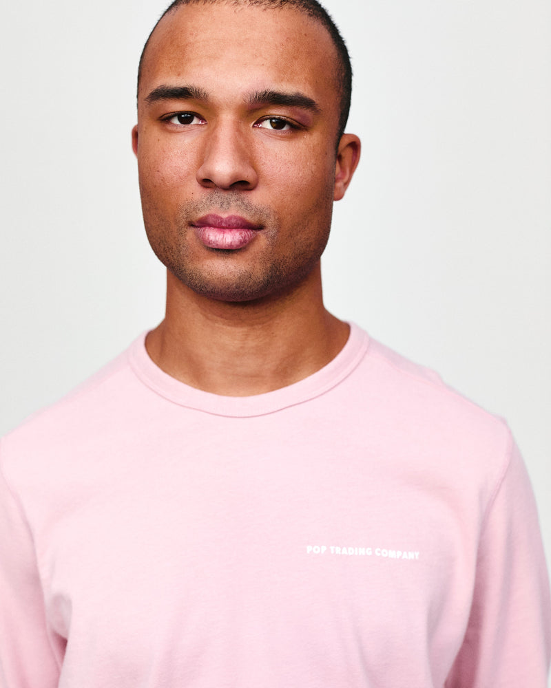 Pop Logo Longsleeve Zephyr/White