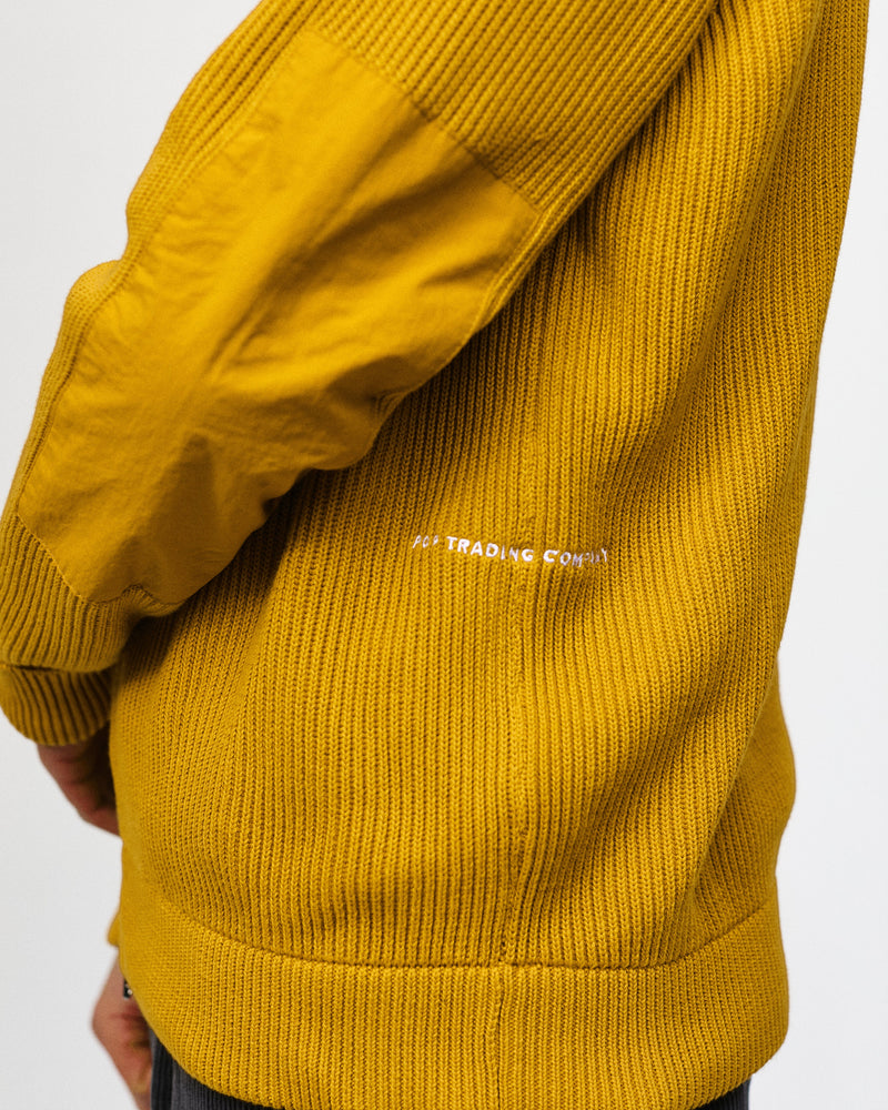 Pop Fullzip Knitted Vest Spruce Yellow